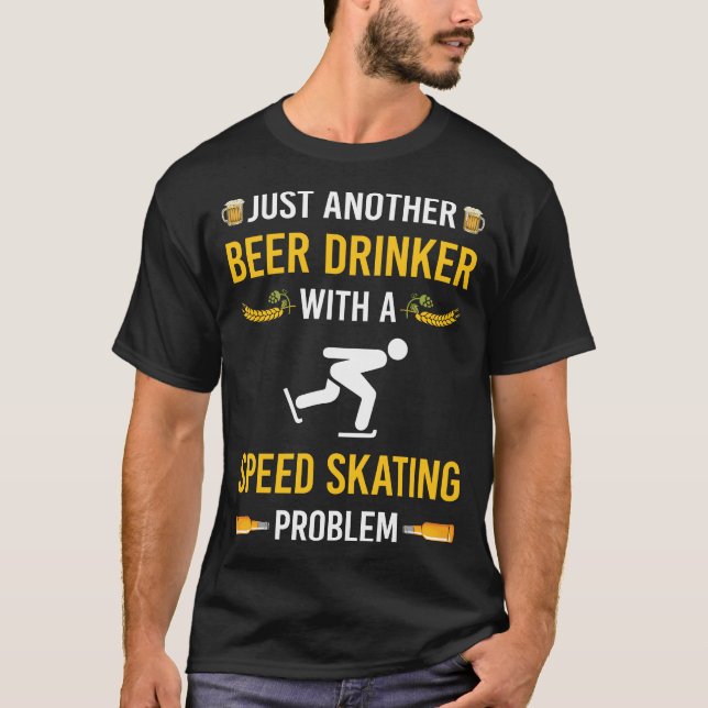 Camiseta Beer Drinker Skate Skate Skater (Anverso)