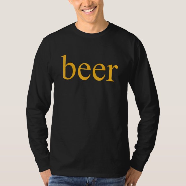 Camiseta Beer Drinking Beer Fan (Anverso)