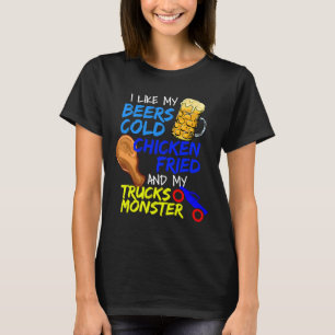 Camiseta Beer Drinking Fried Chicken  