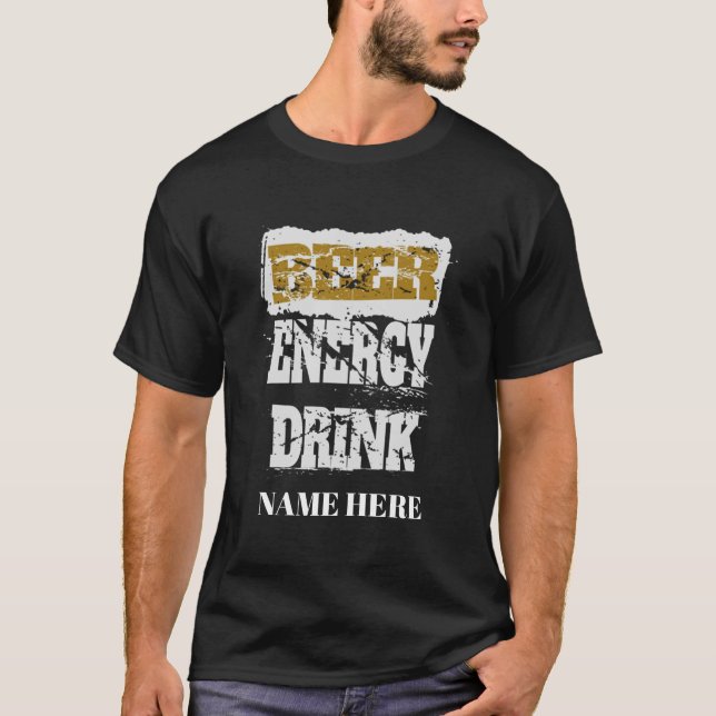 Camiseta Beer Energy Drink personalizado (Anverso)