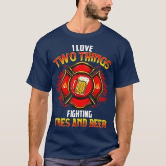 Camiseta Beer Fireman Firefighter Primer regalo de respuest