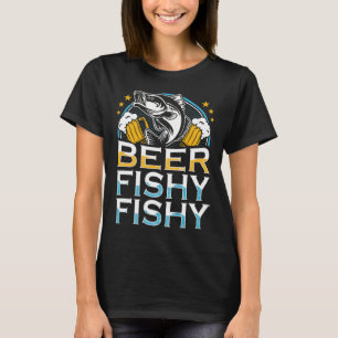 Camiseta Beer Fishy Fishy Fisher Pescador Lover