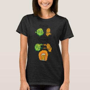 Camiseta Beer Fusion Hops y Malt Fusion de cerveza masculin