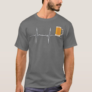 Camiseta Beer Glass Heartbeat Craft Beer Brewery Avers Bee