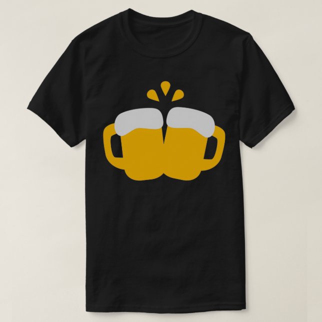 Camiseta Beer glasses cheers (Diseño del anverso)