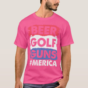 Camiseta Beer Golf Guns Fiesta Animal Bebe Golfer