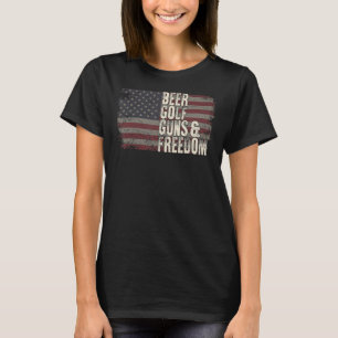 Camiseta Beer Golf Guns Freedom