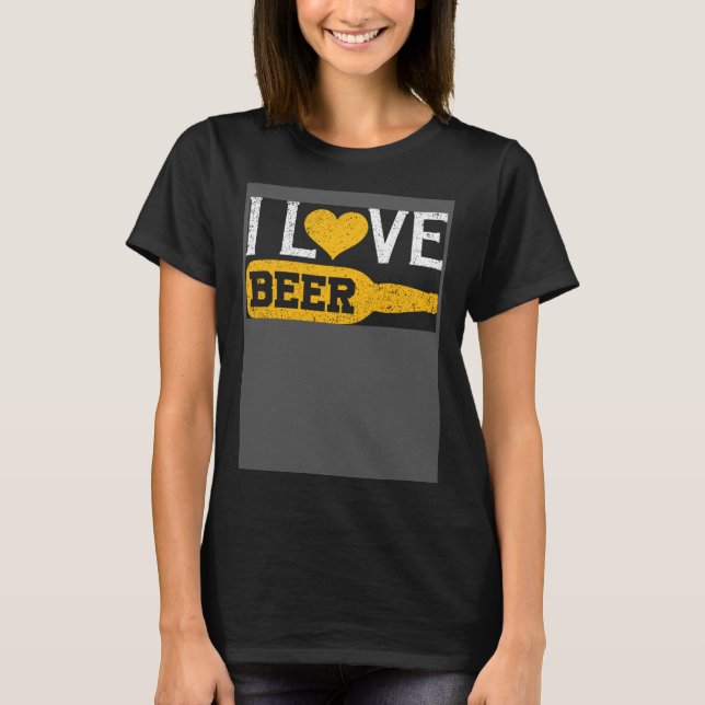 Camiseta Beer Graphic Tees I Love Beer (Anverso)