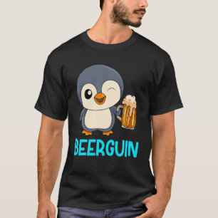 Camiseta Beer Guin Beer Penguin hombres Fiesta del Día del