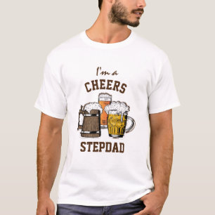 Camiseta Beer Humor CHEERS STEPDAD