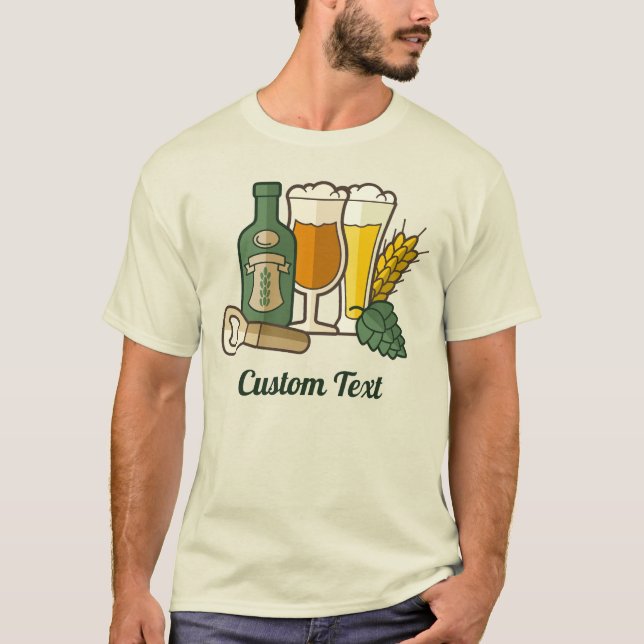 Camiseta Beer Icons T-Shirt (Anverso)