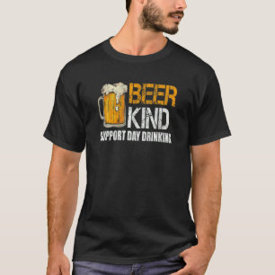 Camiseta Beer Kind Support Day Beer Citas de cerveza borrac
