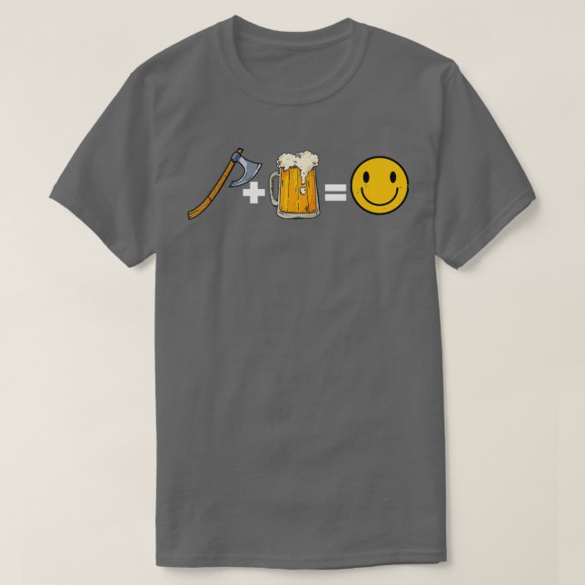 Camiseta Beer Lover Ax Throwing Gift (Diseño del anverso)