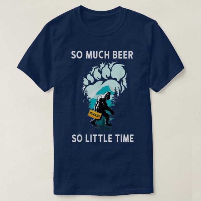 Camiseta Beer Lover Bigfoot Beer Funny Sasquatch So m (Diseño del anverso)