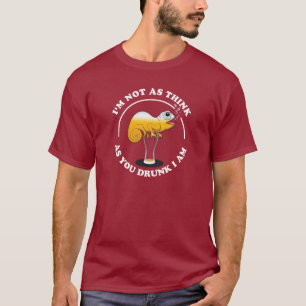 Camiseta Beer Lover Cameleon Y Cita Graciosa Para La Bebida