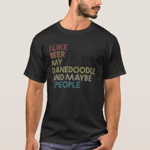 Camiseta Beer Lover, dueña de perros de Danedoodle, cita di