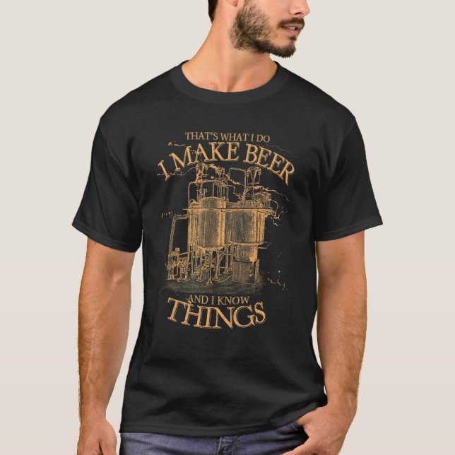 Camiseta Beer Maker Brewer Brewer Brewmaster (Anverso)