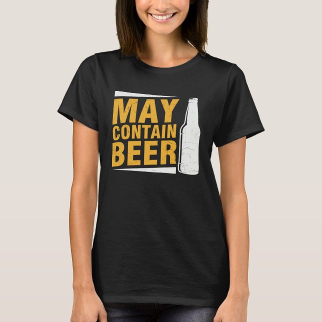 Camiseta Beer  May Contain Beer (Anverso)