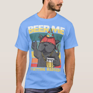 Camiseta Beer Me Estoy Casando Con Un Gato Novia Groom Bach