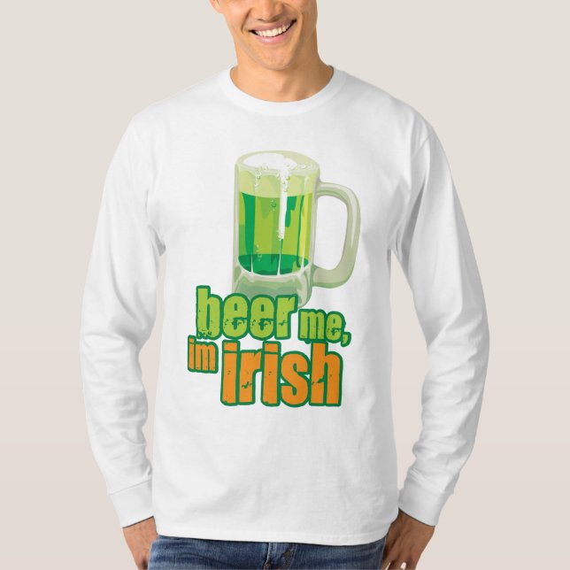 Camiseta Beer Me Im Irlandés (Anverso)
