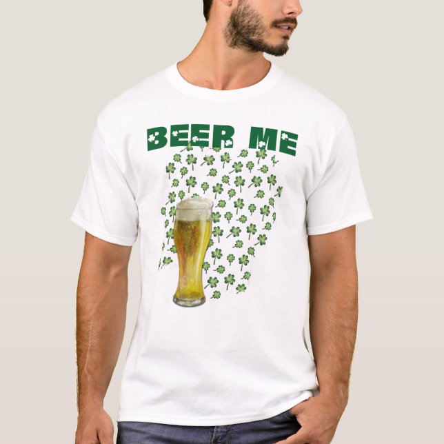 Camiseta Beer Me Shamrock St Patrick's Day (Anverso)