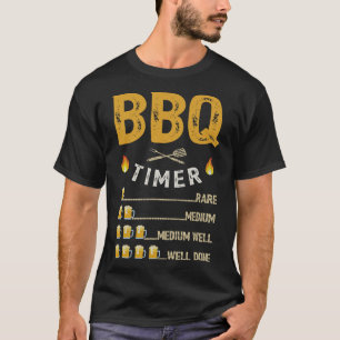 Camiseta Beer Mens BBQ Timer Barbecue Funny Grill Grill