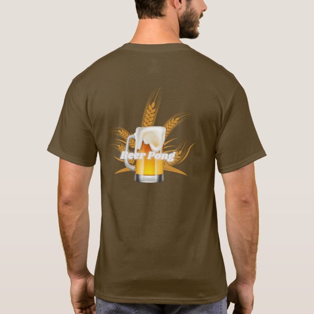Camiseta Beer mens brown T-Shirt (Reverso)