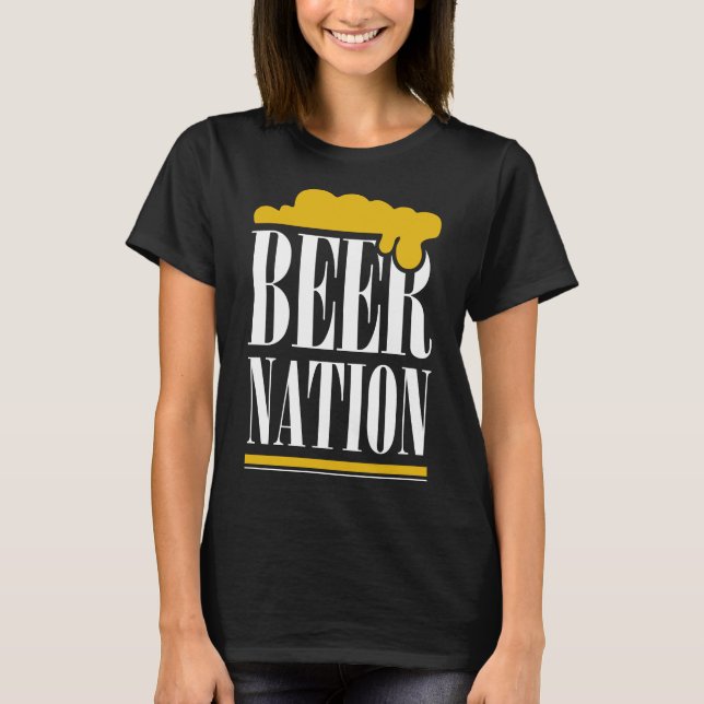 Camiseta Beer Nation La Vida Se Está Volviendo Tigre Solo B (Anverso)