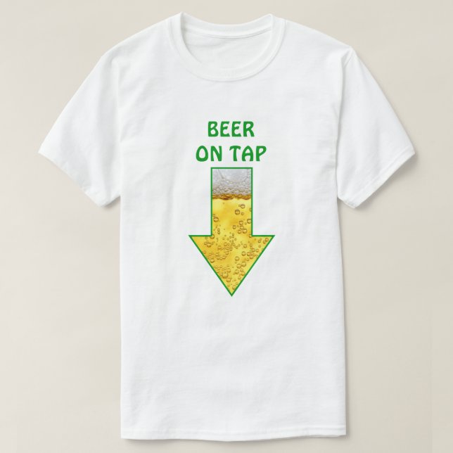 Camiseta Beer On Tap Funny Tshirts (Diseño del anverso)