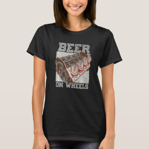 Camiseta Beer On Wheers Beer Barrel