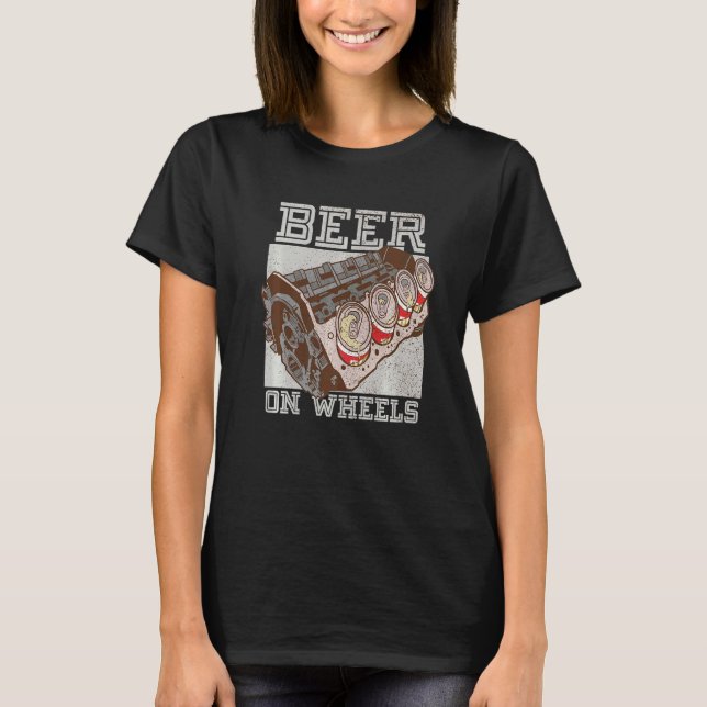 Camiseta Beer On Wheers Beer Barrel (Anverso)