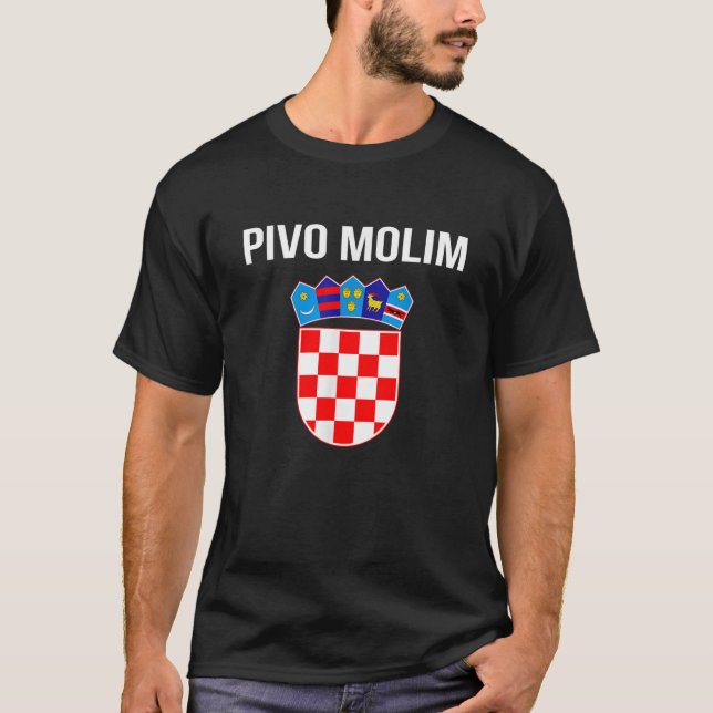 Camiseta Beer Please In Croatian Hrvatska Croatia Souvenir  (Anverso)
