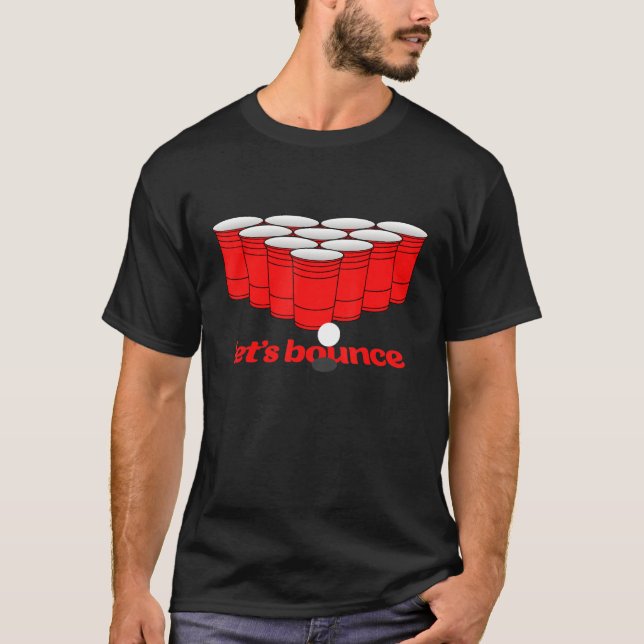 Camiseta Beer Pong Bouncer Para Beer Pong Playe Profesional (Anverso)