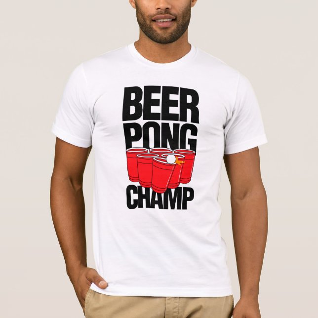 Camiseta Beer Pong Champ T-Shirt (Anverso)