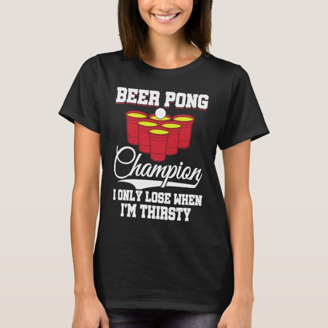 Camiseta Beer Pong Champion Definition Beer  Beer Pong (Anverso)