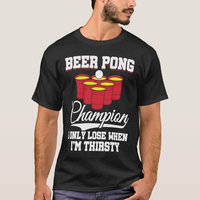 Camiseta Beer Pong Champion Definition Beer  Beer Pong (Anverso)
