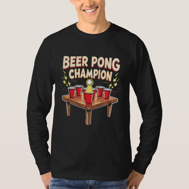 Camiseta Beer Pong Champion Ping Pong Bebe (Anverso)