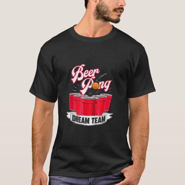 Camiseta Beer Pong Dream Team Bebe Studen (Anverso)