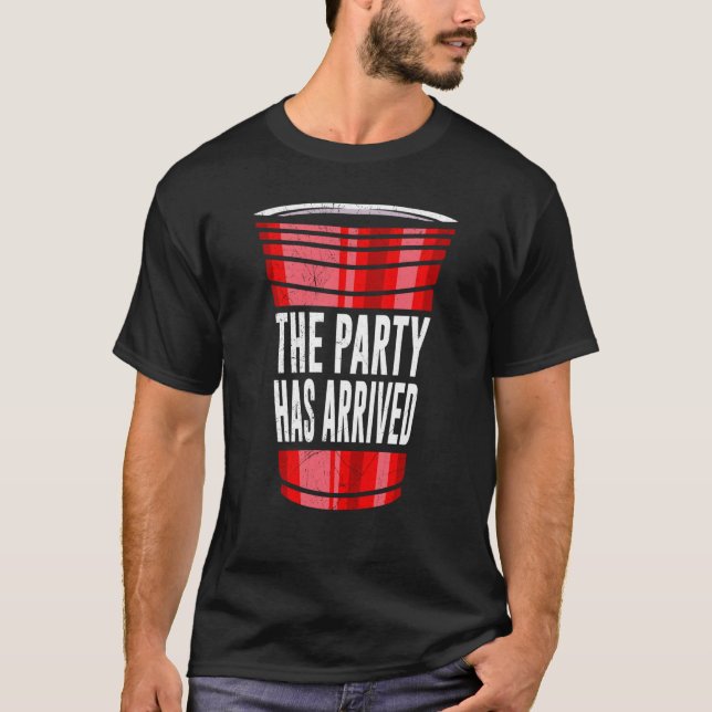 Camiseta Beer Pong El fiesta ha llegado Game Beer Pong (Anverso)