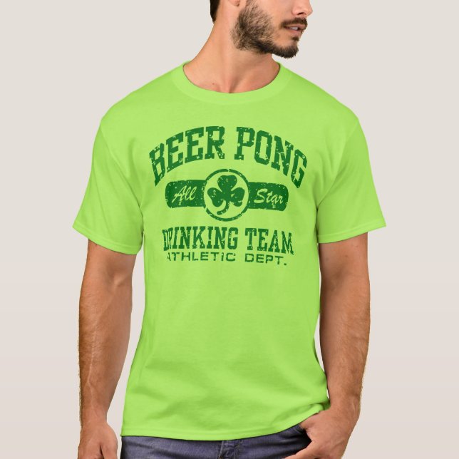 Camiseta Beer Pong irlandés (Anverso)