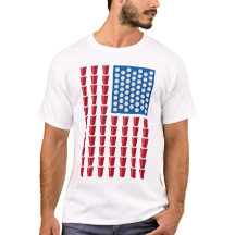 Beer Pong Juego de Beber Bandera Americana