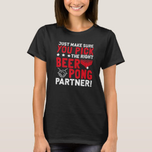 Camiseta Beer Pong Para Mejor Jugador Y Bebedor