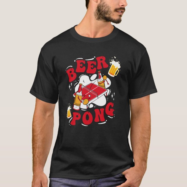 Camiseta Beer Pong Table Party Game Drinking Game Beer Pong (Anverso)