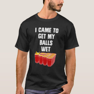 Camiseta Beer Pong Vine por mis bolas pong de cerveza mojad