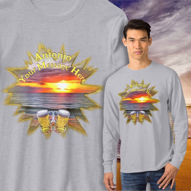 Camiseta Beer & Puerto Sunset Beach 1739 (Subido por el creador)