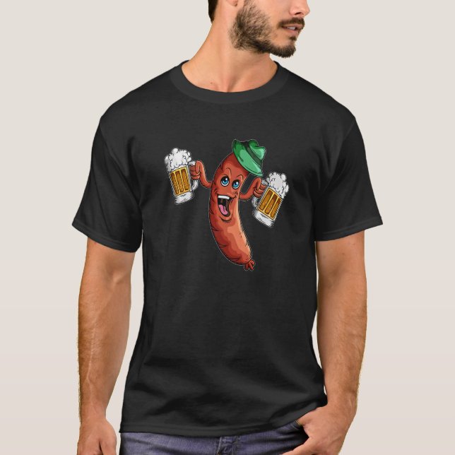 Camiseta Beer Sausage Sausage Fest Fiesta Beer Beer Beer Be (Anverso)