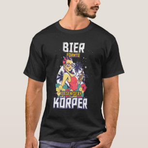 Camiseta Beer Shaped This Beautiful Body Beer Drinker Malle