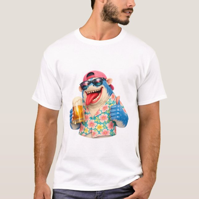 Camiseta Beer Shark Paradise (Anverso)