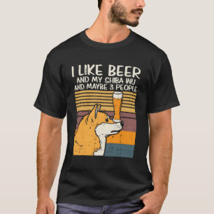 Camiseta Beer Shiba Inu 3 personas Mascota de animales Akit
