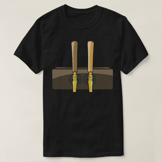 Camiseta Beer Tap Pouring Beer Pub Bar (Diseño del anverso)